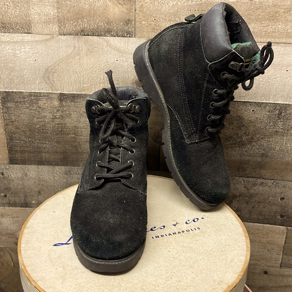 Mack Black Suede Insulated Hiking Boots 5.5
